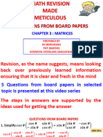 Board Questions - Matrices