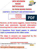 Board Questions - Continuity