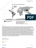 Endemic Bird Areas (EBA)