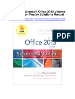 Exploring Microsoft Office 2013 Volume 1 1st Edition Poatsy Solutions Manual