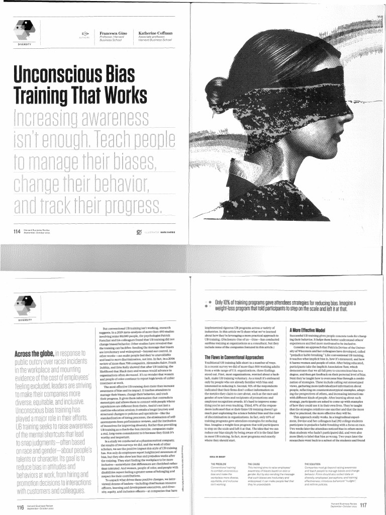 Effective Unconscious Bias Training | PDF | Bias | Stereotypes