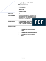 Business Law Unit Specification