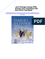 Families and Change Coping With Stressful Events and Transitions 5th Edition Price Test Bank