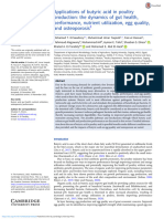 Applications of Butyric Acid in Poultry Production The Dynamics of Gut Health Performance Nutrient Utilization Egg Quality and Osteoporosis