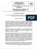 Decreto # 020 de 2014