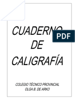 Cuaderno de Caligrafia C.T.O.B.A. - Iram 75°