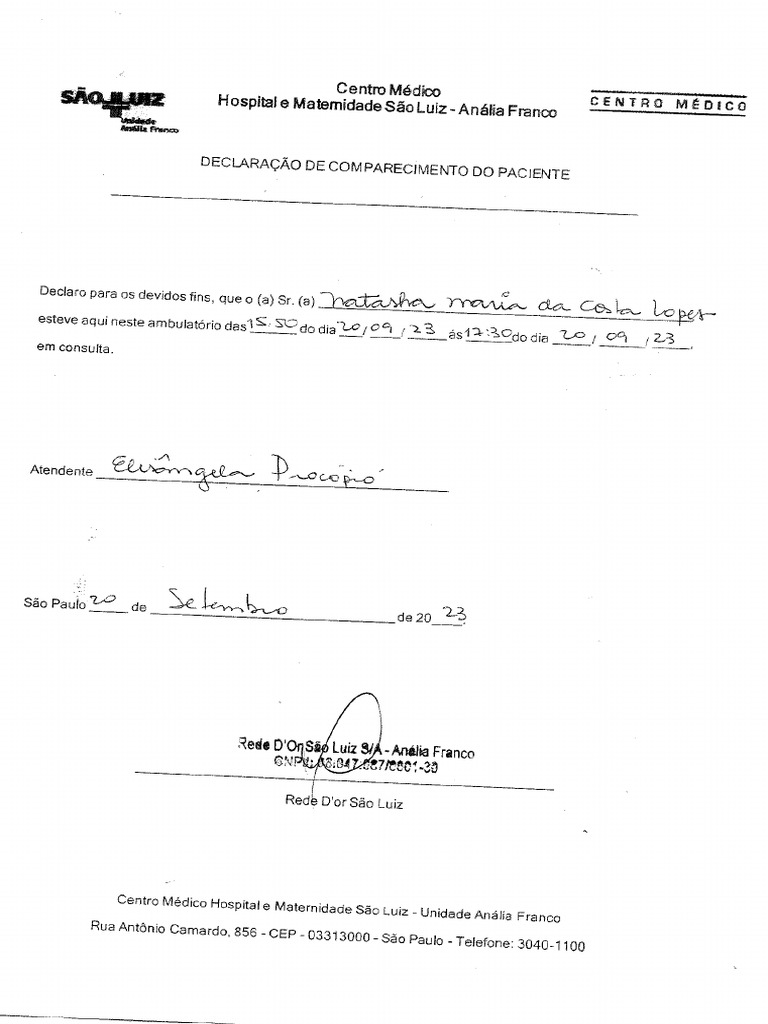 Atestado de Horas | PDF