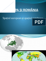 Spatiul European Si Romanesc