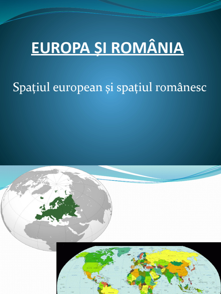 Spatiul European Si Romanesc | PDF