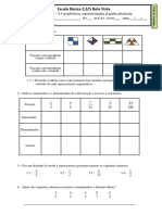 Escola Básica 2,3/S Bela Vista: Matemática - 5.º Ano (Leitura, Representação, Frações Decimais