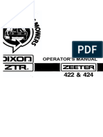 DIXON424 Owners Manual 1981-1982
