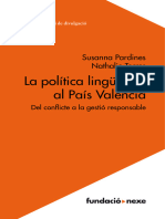Politica Linguistica Al Pais Valencia S Pardines I N Torres