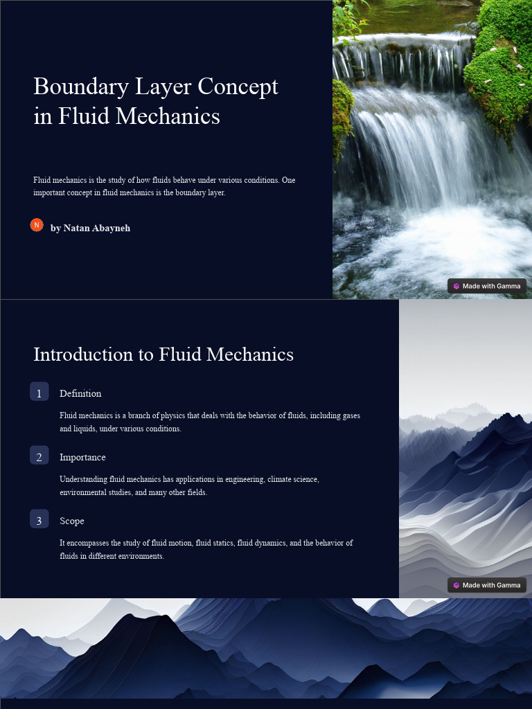 Boundary Layer Concept in Fluid Mechanics | PDF | Boundary Layer ...