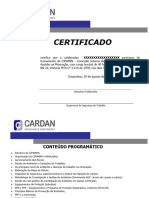 Certificado - Cipa