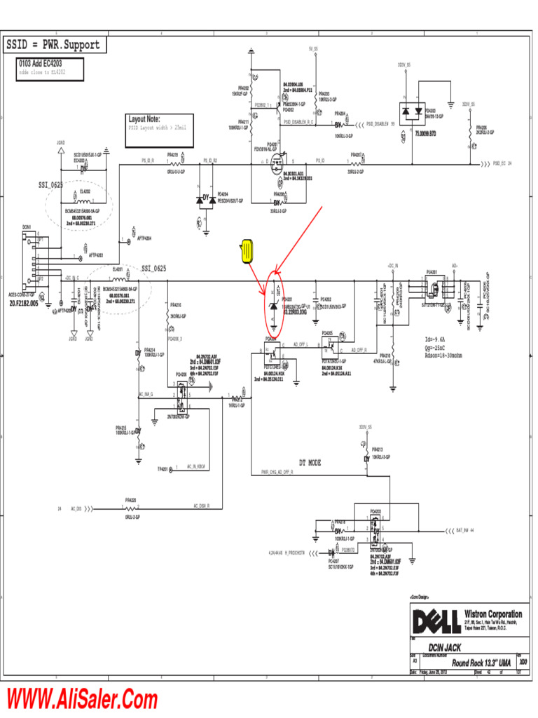 Wistron Round Rock DCIN Jack Schematics | PDF
