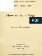 How To Be A Yogi by Swami Abhedananda