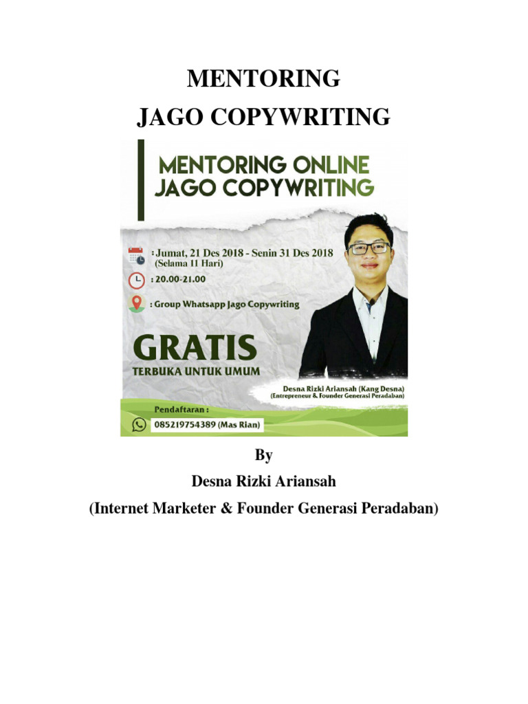 Copywriting Efektif untuk Pemula | PDF | Ilmu Sosial | Pengembangan Diri