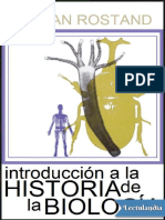 Introduccion A La Historia de La Biologia - Jean Rostand
