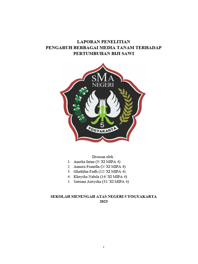 Pengaruh Media Tanam pada Sawi | PDF | Griya & Taman