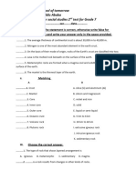 Grade 7 SO - ST 2ND TEST