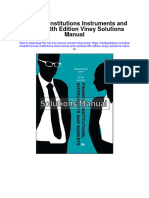 Financial Institutions Instruments and Markets 8th Edition Viney Solutions Manual