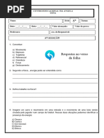 Prova Ciências 9 3 B