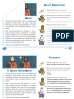 A Space Adventure Activity Card