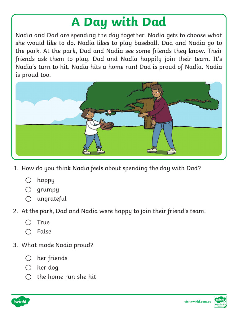 A Day of Fun with Dad PDF