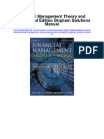 Financial Management Theory and Practice 2nd Edition Brigham Solutions Manual