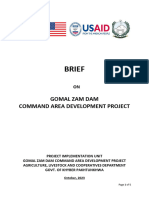 Brief Gomal Zam Dam Command Area Development Project 01.11.2023