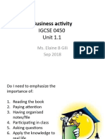 1.1 Business Activity