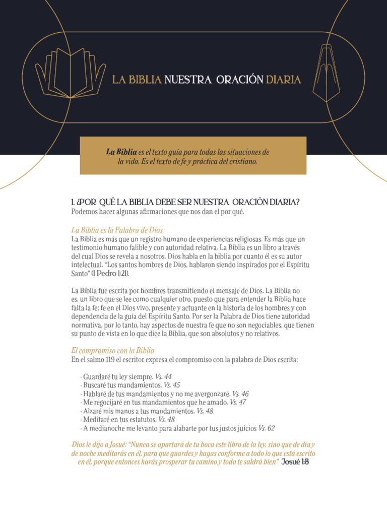 Guía Bíblica - La Biblia Nuestra Oración Diaria | PDF | Oración ...