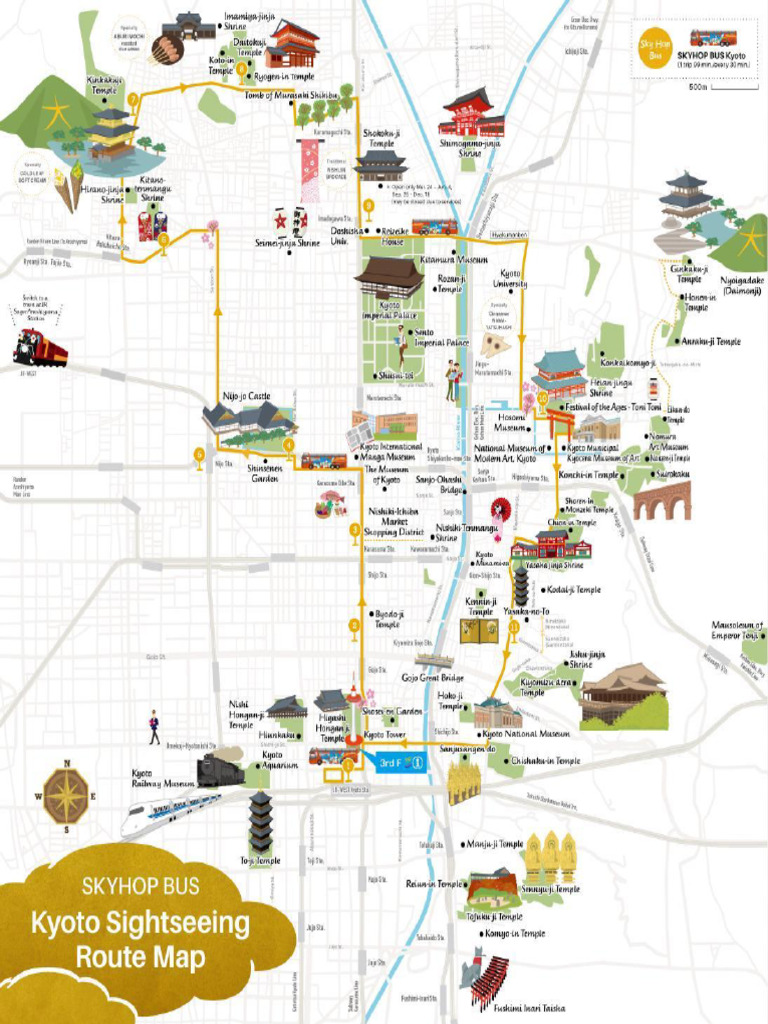 205 City Bus Route Kyoto