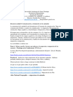 Resumen Unidad 6 Comunicación y Orientación en Los Animales