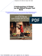 Cultural Anthropology A Global Perspective 9th Edition Scupin Test Bank