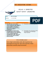 Lembar Kegiatan Siswa Sifat Sifat Logari