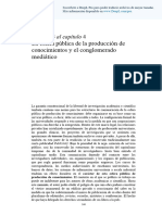 La Esfera Pública Del Conocimiento. La Producción y Los Conglomerados Mediáticos Es