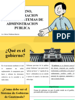 Gobierno, Administracion Publica y Sistemas de Administracion Publica