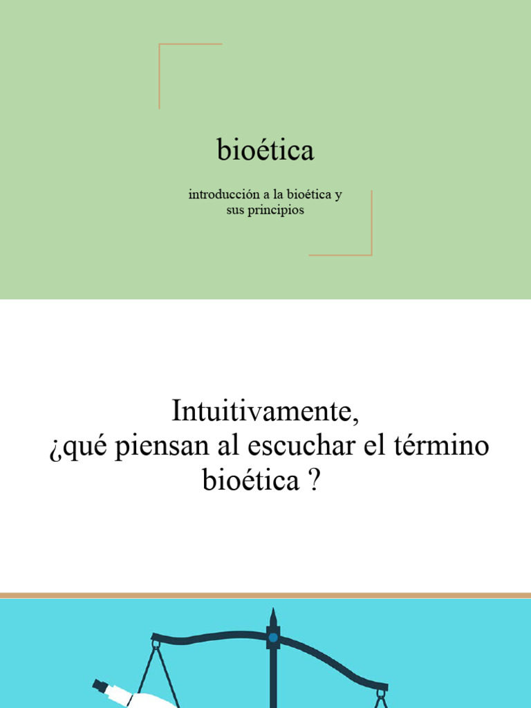 Introducción a la Bioética y sus Principios | PDF | Bioética | Justicia