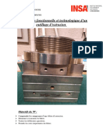 TP5: Analyse Fonctionnelle Et Technologique D'un Outillage D'extrusion