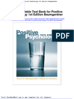 Downloadable Test Bank For Positive Psychology 1st Edition Baumgardner
