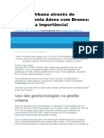 Gestão Urbana Através Do Mapeamento Aéreo Com Drones