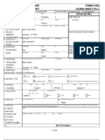 Candidate / Officeholder Form C/Oh Campaign Finance Report Cover Sheet PG 1