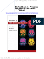 Downloadable Test Bank For Principles of Neuropsychology 2nd Edition Zillmer