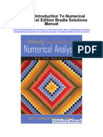 Friendly Introduction To Numerical Analysis 1st Edition Bradie Solutions Manual