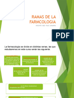 Ramas de La Farmcologia Clase 3