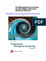Fundamental Managerial Accounting Concepts 9th Edition Edmonds Solutions Manual