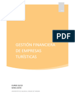 Gestión Financiera de Empresas Turísticas