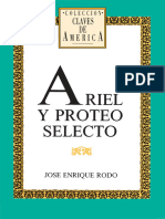 José Enrique Rodó - Ariel y Proteo Selecto