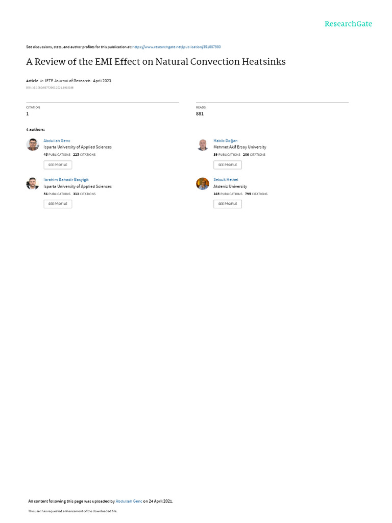 AReviewofthe EMIEffecton Natural Convection Heatsinks | PDF ...